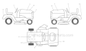 Page F Diagram and Parts List for WE12538D  Weed Eater Lawn Tractor